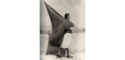 Tina Modotti Woman with Flag 1928