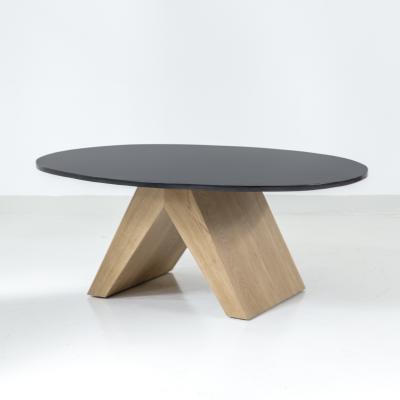 Tinatin Kilaberidze Oak and Bronze coffee table by Tinatin Kilaberidze