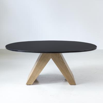 Tinatin Kilaberidze Oak and Bronze coffee table by Tinatin Kilaberidze