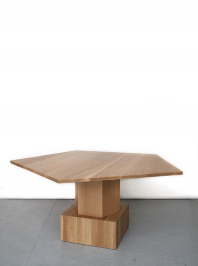 Tinatin Kilaberidze Pentagonal Dining Center table by Tinatin Kilaberidze