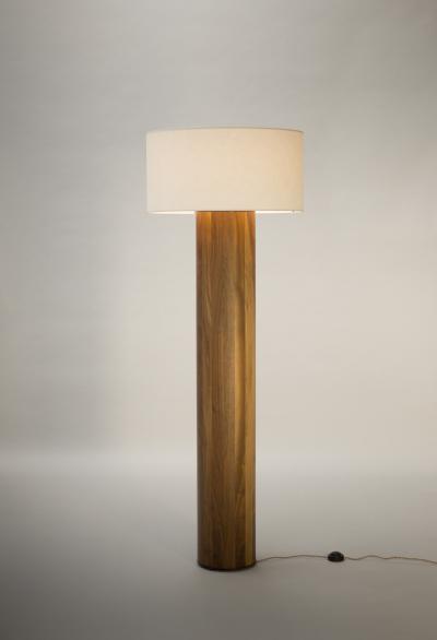 Tinatin Kilaberidze Walnut Floor Lamp by Tinatin Kilaberidze