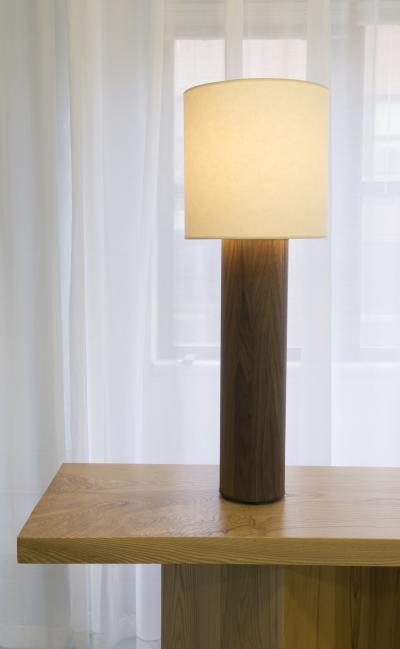 Tinatin Kilaberidze Walnut Table Lamp by Tinatin Kilaberidze