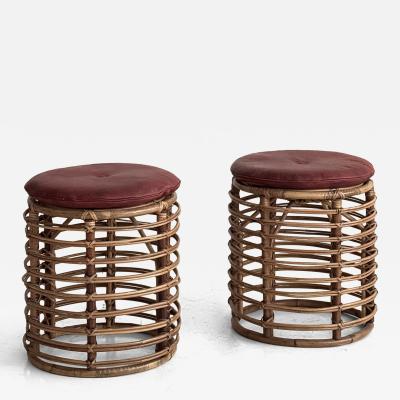 Tito Agnoli Attributed to Tito Agnoli pair of stools 1950s