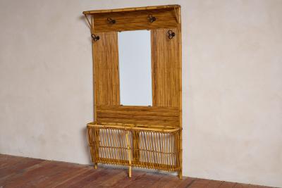 Tito Agnoli French Bamboo Coat Rack