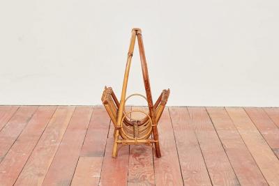 Tito Agnoli ITALIAN BAMBOO MAGAZINE RACK