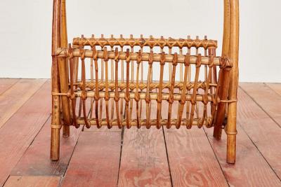 Tito Agnoli ITALIAN BAMBOO MAGAZINE RACK