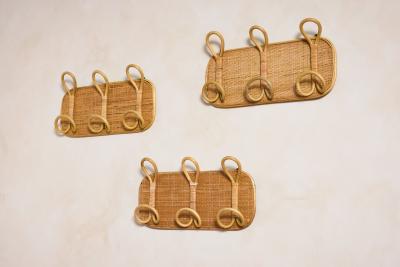Tito Agnoli Italian Rattan Coat Rack