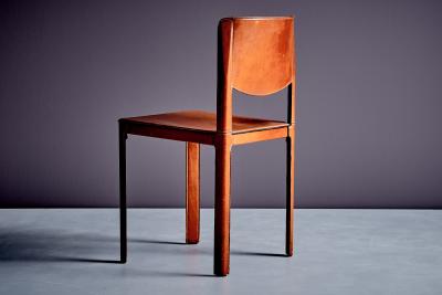 Tito Agnoli Leather Chair by Tito Agnoli for Matteo Grassi
