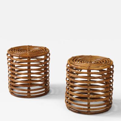 Tito Agnoli Pair of Tito Agnoli Stools Italy 1950s