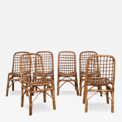 Tito Agnoli Set of Six Chairs in The Style of Tito Agnoli 1970s