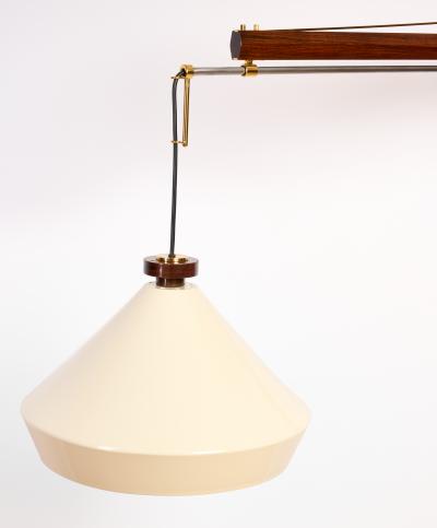 Tito Agnoli Tito Agnoli Extending Swing Arm Sconces for OLuce Italy 1950s