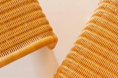 Tito Agnoli Tito Agnoli Set of Four Cane Chaise Lounges P3S Pierantonio Bonacina Italy 1964