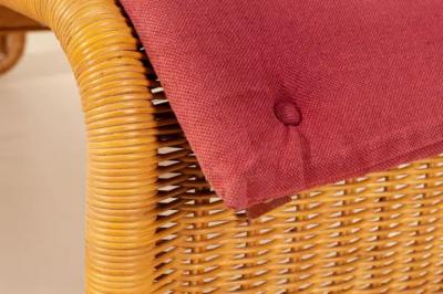 Tito Agnoli Tito Agnoli Set of Four Cane Chaise Lounges P3S Pierantonio Bonacina Italy 1964