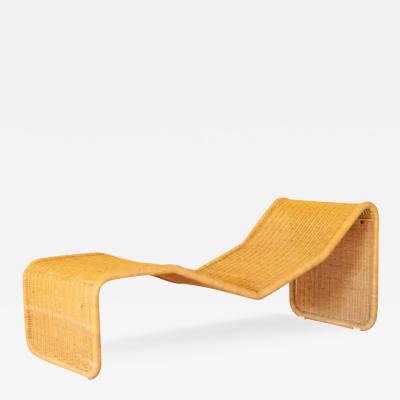 Tito Agnoli Tito Agnoli Set of Four Cane Chaise Lounges P3S Pierantonio Bonacina Italy 1964