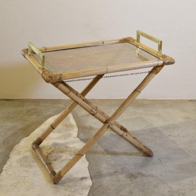 Tito Agnoli Tito Agnoli bamboo food tray late sixties