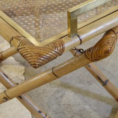 Tito Agnoli Tito Agnoli bamboo food tray late sixties