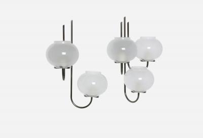 Tito Agnoli Tito Agnoli for Oluce sconces a pair