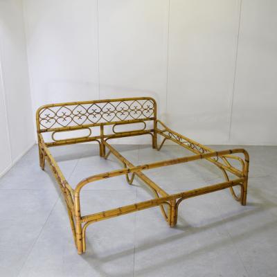 Tito Agnoli Tito Agnoli in the manner 1960s rattan double bed 