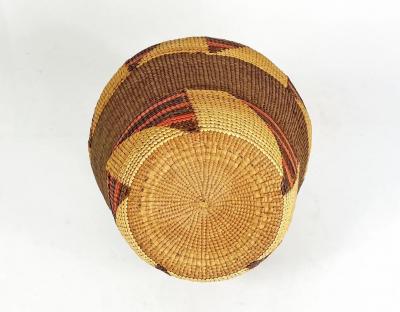 Tlingit lidded basket
