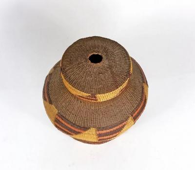 Tlingit lidded basket