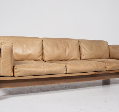 Tobia Scarpa Bastiano Seating Set by Tobia Scarpa For Gavina Wood and Leather Italy