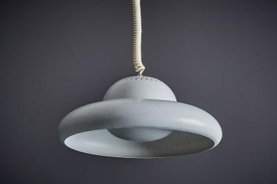 Tobia Scarpa Fior Di Loto Pendant Lamp in white Aluminum by Tobia Scarpa for Flos