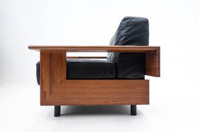 Tobia Scarpa Mid Century Modern Armchair in the Style of Tobia Scarpa