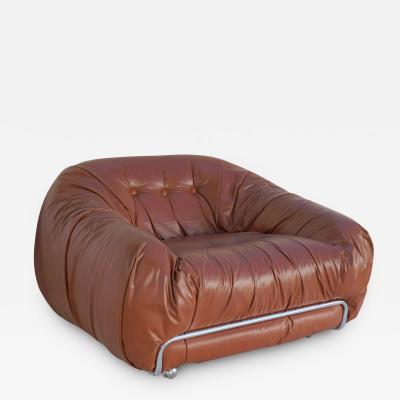 Tobia Scarpa Mid Century Modern Italian Pod Lounge Club Chair in the Manner of Tobia Scarpa