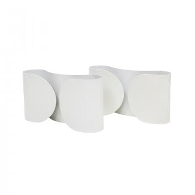 Tobia Scarpa Mid Century Modern Tobia Scarpa Model Foglio Pair of Italian Sconces