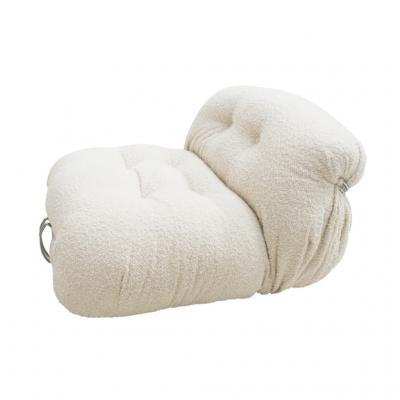 Tobia Scarpa Midcentury White Wool Soriana Sofa and 2 Armchairs By Tobia Scarpa for Cassina