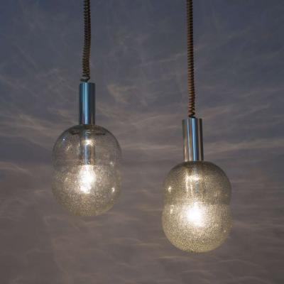 Tobia Scarpa Pair of Bilobo Pendant Lamps by Tobia Scarpa for Flos