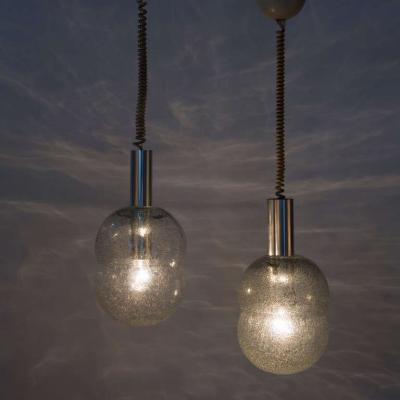 Tobia Scarpa Pair of Bilobo Pendant Lamps by Tobia Scarpa for Flos