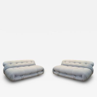 Tobia Scarpa Pair of Soriana Sofas