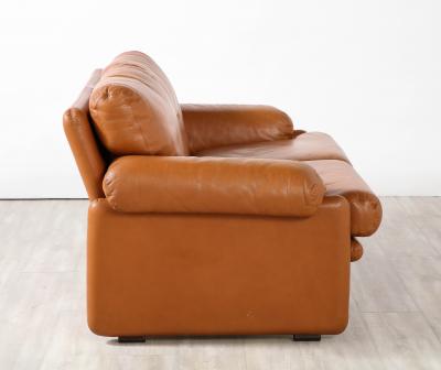 Tobia Scarpa Pair of Tobia Scarpa Coronado Leather Sofas for B B Italia 1975