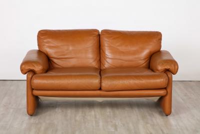 Tobia Scarpa Pair of Tobia Scarpa Coronado Leather Sofas for B B Italia 1975