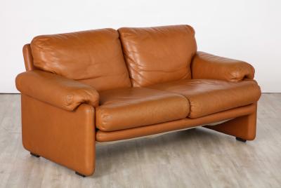 Tobia Scarpa Pair of Tobia Scarpa Coronado Leather Sofas for B B Italia 1975