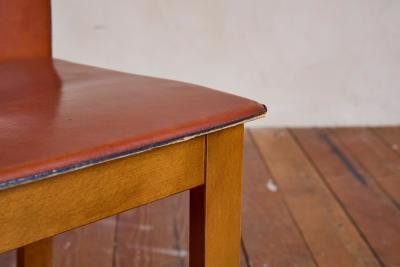 Tobia Scarpa Set of 12 Tobia Scarpa Style Leather Dining Chairs