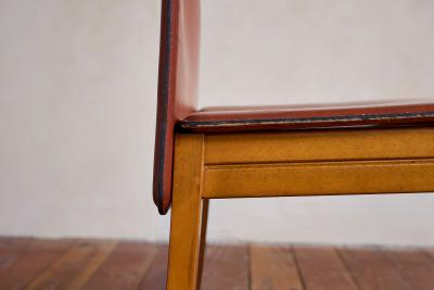 Tobia Scarpa Set of 12 Tobia Scarpa Style Leather Dining Chairs