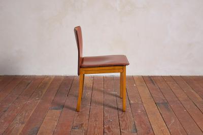 Tobia Scarpa Set of 12 Tobia Scarpa Style Leather Dining Chairs