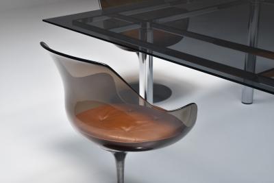 Tobia Scarpa Tobia Scarpa Chrome Dining Table 1970s