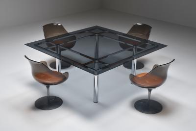 Tobia Scarpa Tobia Scarpa Chrome Dining Table 1970s