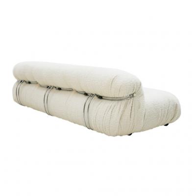 Tobia Scarpa Tobia Scarpa Mid Century Modern Boucl Fabric Soriana Italian Sofa