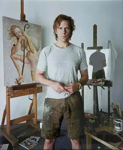 Todd Eberle C Print Photograph of Artist Studio John Currin New York 1999 