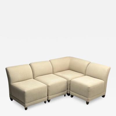 Todd Hase Jean Michel Frank Style Modern Modular Sofa Beige Fabric 2010s