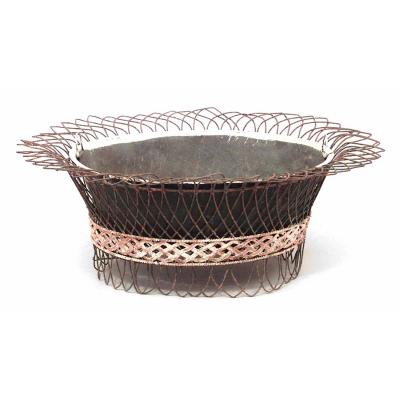 Tole Metal Filigree Basket