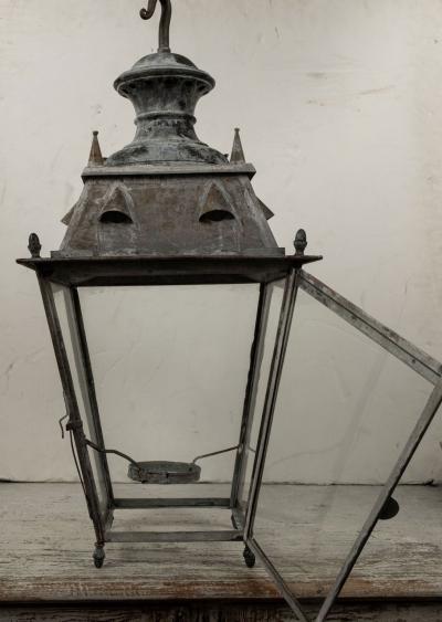 Tole and Glass French Lantern