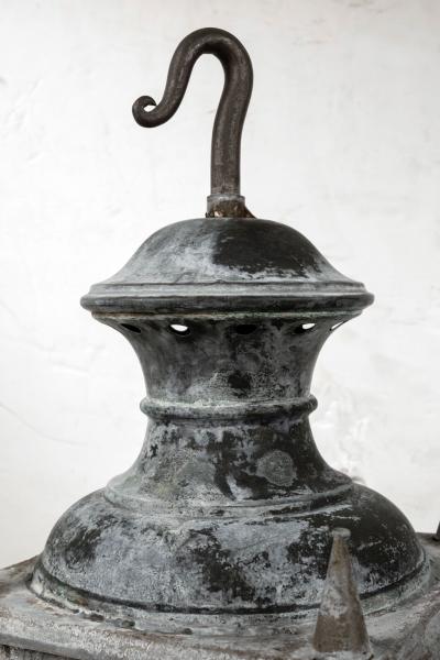 Tole and Glass French Lantern