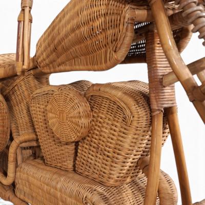 Tom Dixon Tom Dixon attributed Harley Davidson sculpture for Habitat in rattan 1990