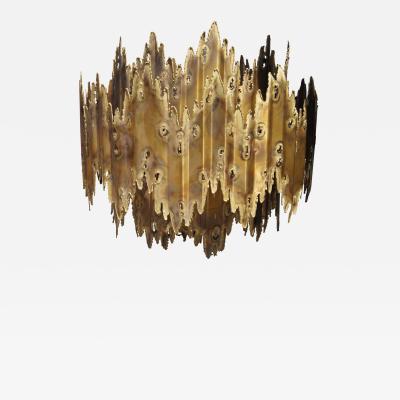 Tom Greene Brutalist Chandelier by Tom Greene for Feldman Lighting