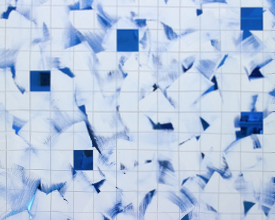 Tom Henderson Blue Abstract painting 2016